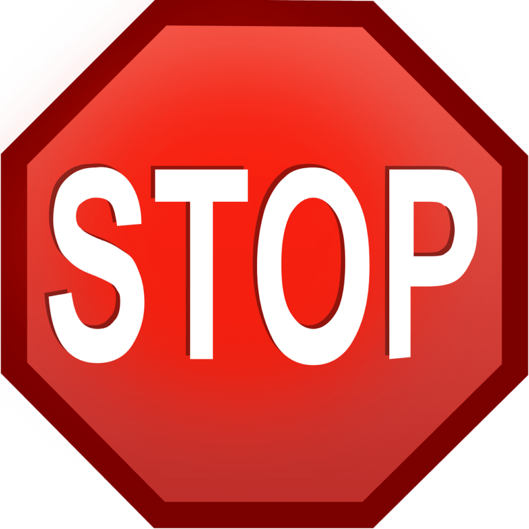 stop sign to indicate you should stop making bed bug mistakes